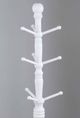 TEI Hardwood White Coat Stand-1
