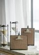 A & B Home Cole Brown Rectangular Twine Clipboard Easel-2