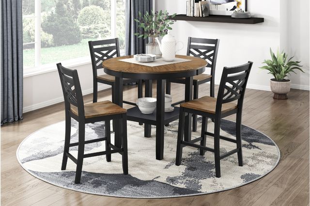 Counter height dining set in a kitchen alcove Counter height dining set in a kitchen alcove