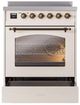 Ilve® Nostalgie II Series 30" Antique White Pro Style Induction Range-2
