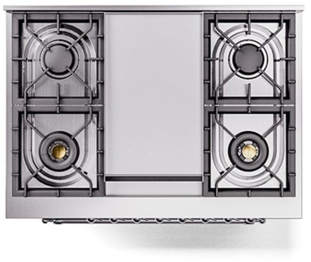 Ilve® Nostalgie II Series 36" Midnight Blue Pro Style Dual Fuel Range-2
