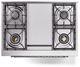 Ilve® Nostalgie II Series 36" Midnight Blue Pro Style Dual Fuel Range-2
