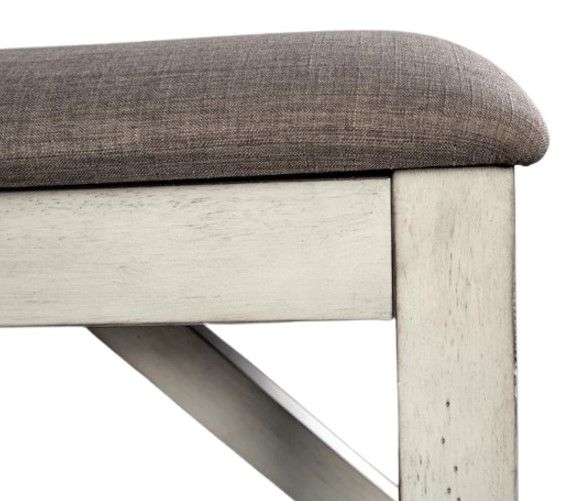 Bernards Homestead Gray Dining Bench-2