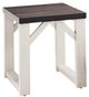 American Wholesale Furniture Danville 3-Piece Gray Occasional Table Set with Antiqued White Base-2