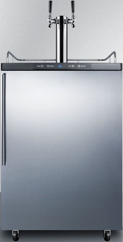 Summit® 5.6 Cu. Ft. Stainless Steel Beer Cooler/Kegerator-0