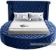 Meridian Furniture Luxus Navy Full Bed-1