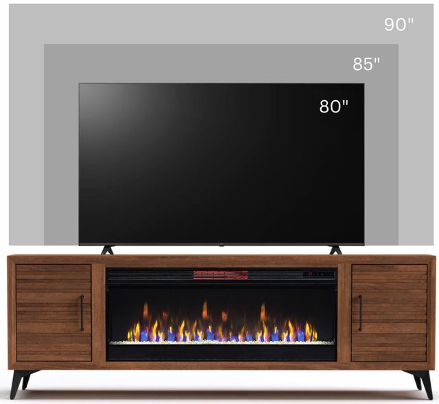 Legends Home Real Cozy Malibu Bourbon 78'' Fireplace Console-3