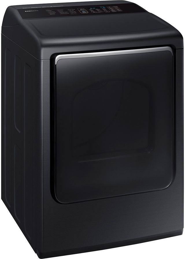 Samsung 7.4 Cu. Ft. Fingerprint Resistant Black Stainless Steel Front Load Gas Dryer-2