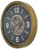 YHD Aged Gold/Black Gear Clock-1