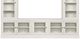 Hammary® Structures White Quintuple Display Entertainment with Display Piers-1
