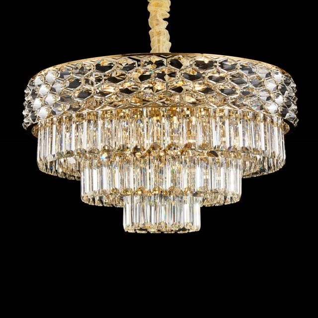 Michael Amini® Aurelia Gold 15-Light Chandelier-1