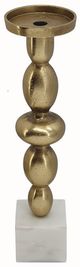 A & B Home Gold/White Small Candle Holder-0