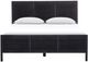 Four Hands Sydney Black Wash Queen Panel Bed-1