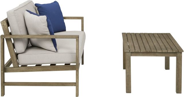 Signature Design by Ashley® Fynnegan 2-Piece Light Brown Outdoor Conversation Set-1