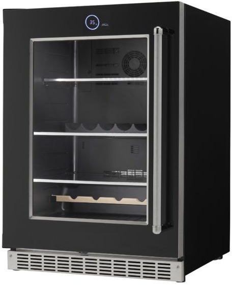 Silhouette® Reserve 24” 5 Cu. Ft. Black Built-In Wine Cooler-3