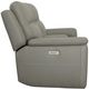 Flexsteel® Sawyer Gray Power Reclining Loveseat with Console, Power Headrests and Lumbar-4