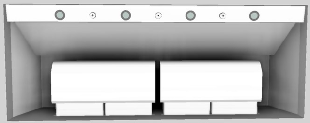 Vent-A-Hood® 60" White Wall Mounted Liner Insert-2