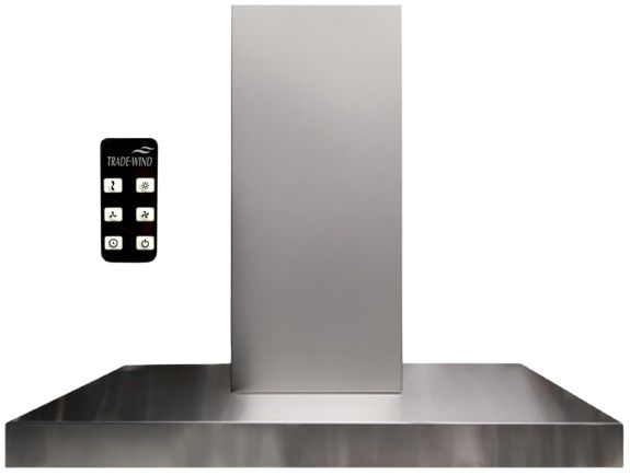 Trade-Wind® 3000 RC Slim Line Series 48" Stainless Steel Wall Mounted Range Hood-2