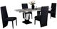 Global Furniture USA D12 5-Piece Black/White Dining Set-0