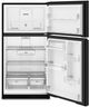 Whirlpool® 33" 21.3 Cu. Ft. Black Top Freezer Refrigerator with Total Coverage Cooling-1