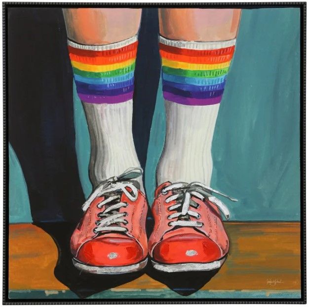 Stylecraft Rainbow Socks Wall Art-0