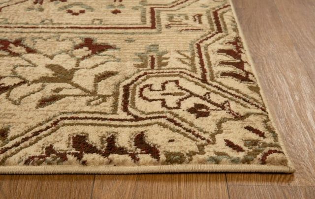 KAS Rugs Heritage Blue/Ivory Medallion 5'x8' Area Rug-1