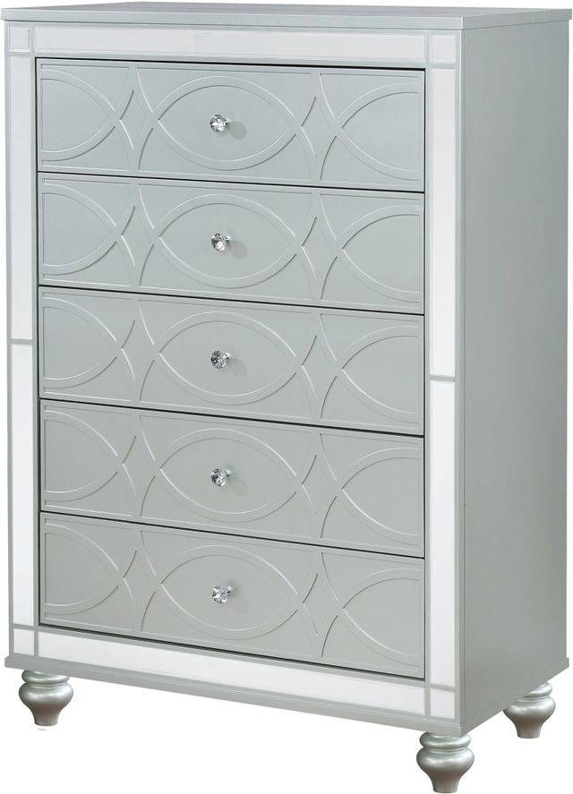 Coaster® Gunnison Silver Metallic Chest-1