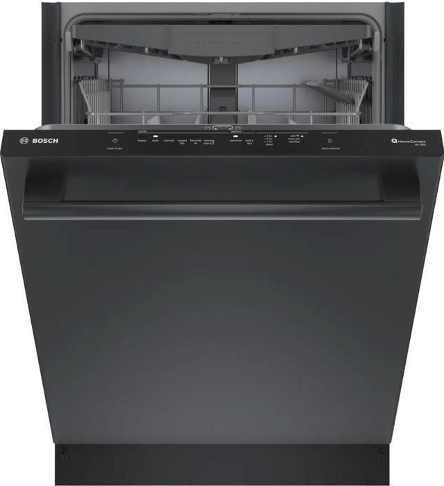 Bosch® 100 Series 24" Black Stainless Steel Top Control Built In Dishwasher-1