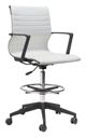 Zuo Modern Stacy Drafter White Office Chair-0