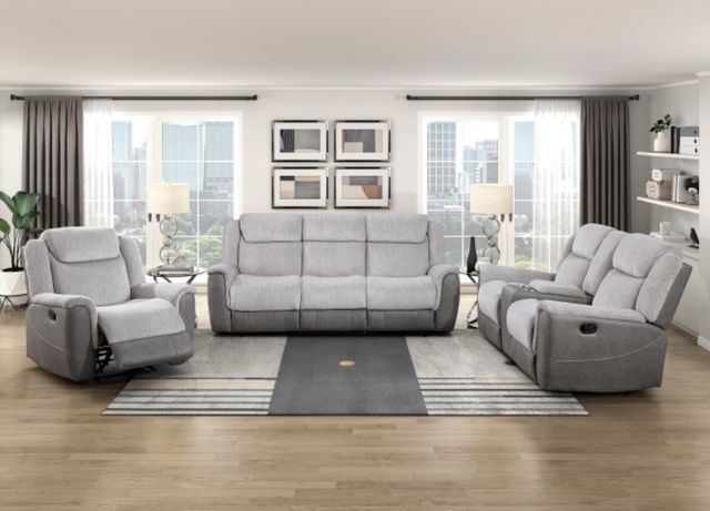 Homelegance® Harriette Gray Manual Recliner-1