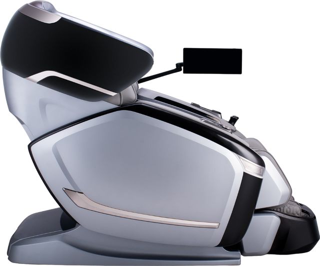 Cozzia® Quantum Matte Black/Silver Power Massage Chair-3