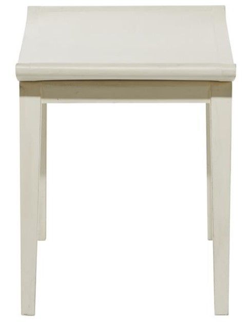 Deco Marche White Minimalistic Curved Stool-2