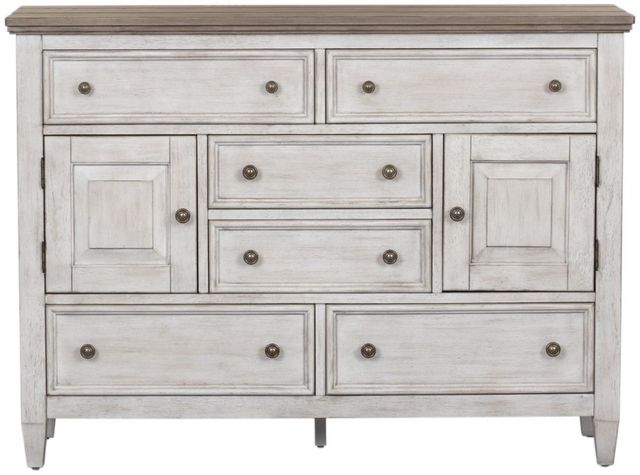 Liberty Furniture Heartland Antique White/Tobacco Chesser-2