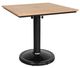 CabanaCoast® Customizable Skye Aluminum/Wooden 32" Outdoor Square Pedestal Dining Table-0