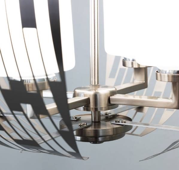 YHD Brushed Nickel 4-Light Chandelier-3