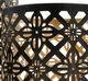 A & B Home Helena 3-Piece Matte Black/Gold Pierced Lantern Set-1