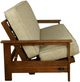 Kodiak Furniture Emily Brownstone/Monte Toro Pistachio Full Futon Frame with Mattress-2