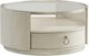 Riverside Furniture Maisie Glass Top Round Coffee Table with Champagne Base-0