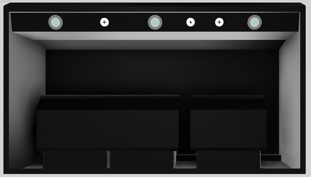 Vent-A-Hood® 42" Black Wall Hood-1