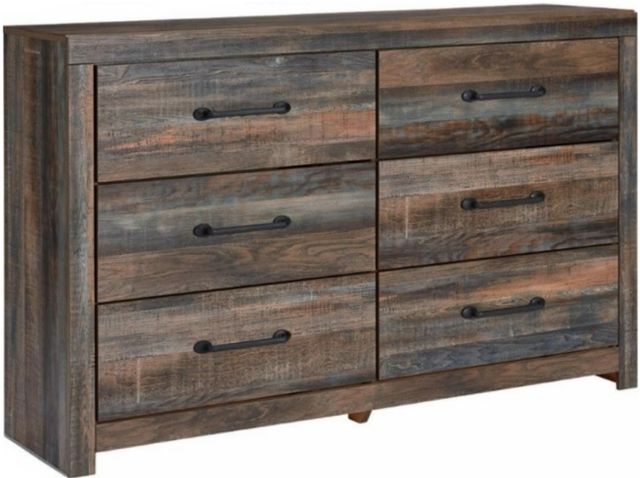 Signature Design by Ashley® Drystan 5-Piece Brown King Storage Bookcase Bed Set-2