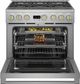 Monogram® Statement Collection 36" Stainless Steel Pro Style Natural Gas Range with 6 Burners-3