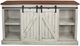 American Heartland Manufacturing Rustic Two Tone 68" Tall Provincial Fireplace Console-3