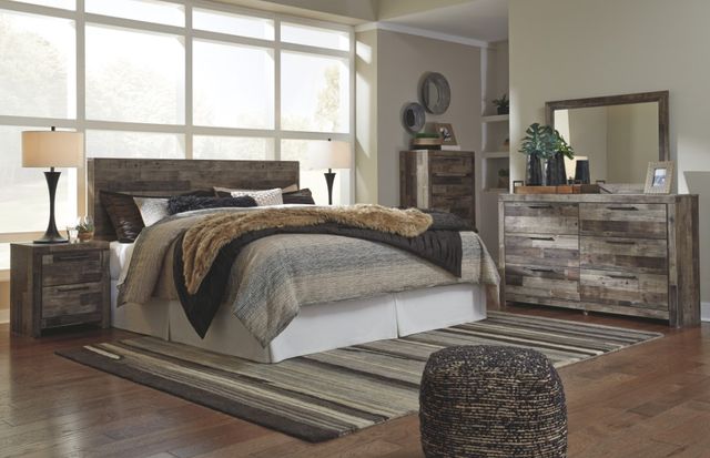 Benchcraft® Derekson 5-Piece Multi Gray Full Panel Storage Bed Set-5