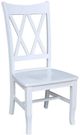 John Thomas Furniture® Hampton Pure White Double X Back Dining Side Chair-0