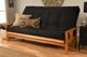 Kodiak Furniture Suede Black 8" Coil Hinged Innerspring Queen Futon Mattress -2