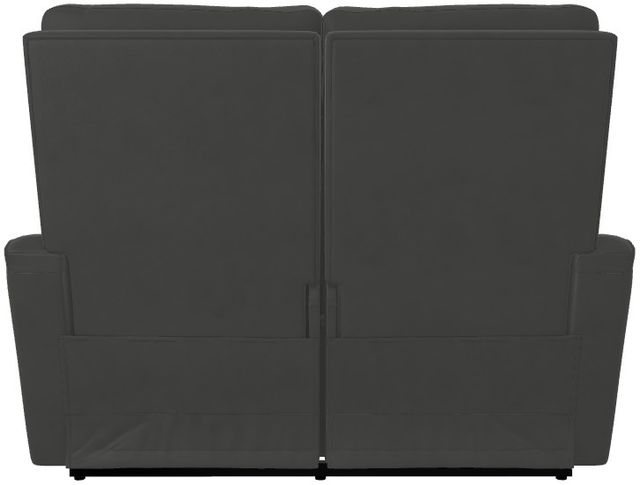 La-Z-Boy® Baron Blue Grey Leather Power Wall Reclining Loveseat with Headrest and Lumbar-4