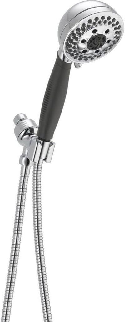 Delta Universal Showering Chrome H2Okinetic® 5-Setting Mount Hand Shower-0