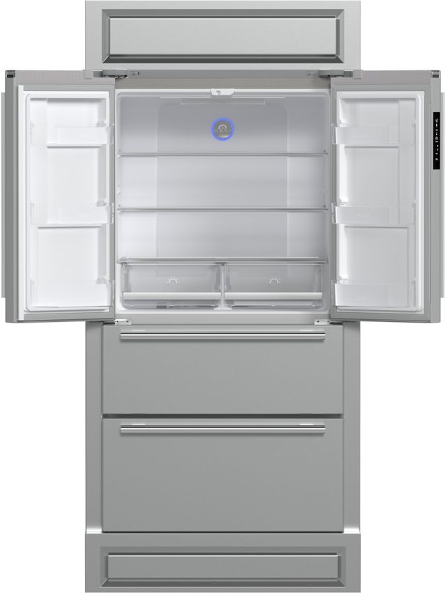 FORNO® Moena Alta Qualita 40" 19.2 Cu.Ft. Stainless Steel Built-In French Door Refrigerator-1