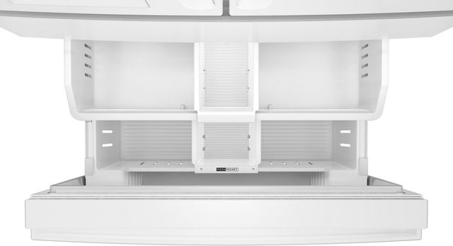 Whirlpool® 36" 28.9 Cu. Ft. White French Door Refrigerator with Flexible Temperature Drawer-4