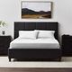 Malouf® Linen-Weave Cotton White Split Queen Sheets Set-4